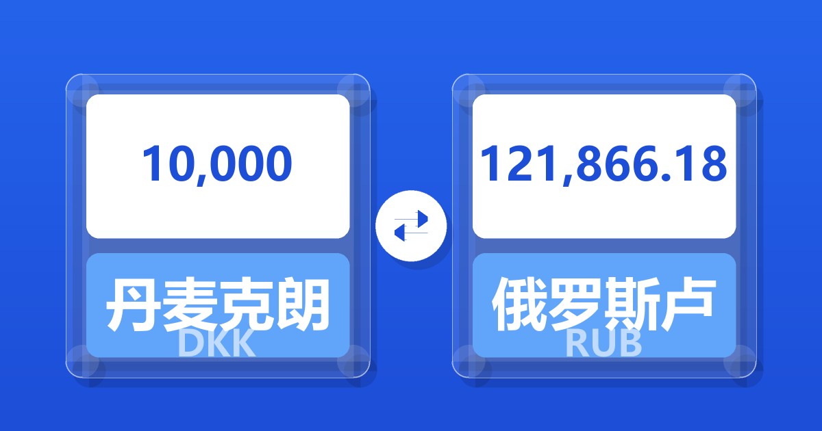 10,000丹麦克朗兑俄罗斯卢布