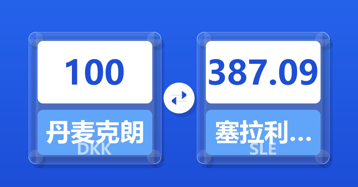 100丹麦克朗兑塞拉利昂利昂