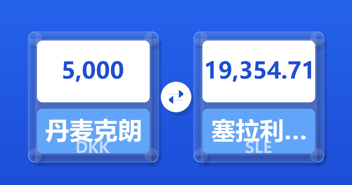 5,000丹麦克朗兑塞拉利昂利昂