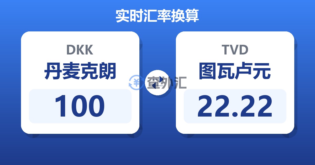 100丹麦克朗兑图瓦卢元