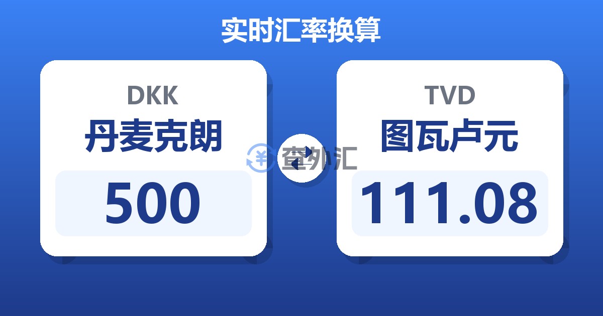 500丹麦克朗兑图瓦卢元