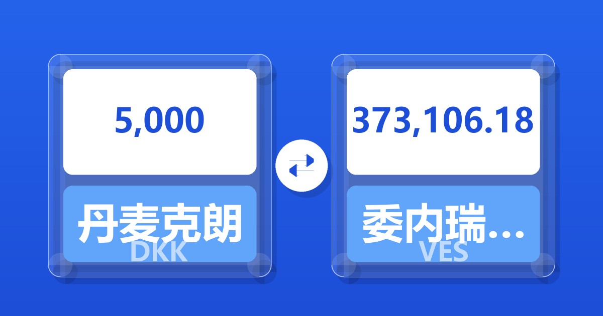 5,000丹麦克朗兑委内瑞拉玻利瓦尔