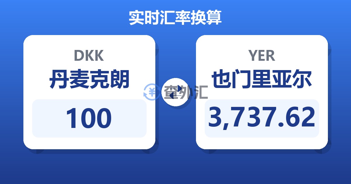 100丹麦克朗兑也门里亚尔