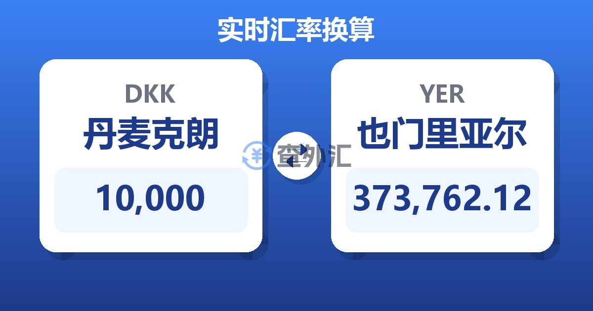 10,000丹麦克朗兑也门里亚尔