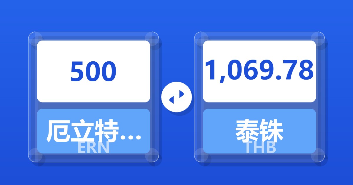 500厄立特里亚纳克法兑泰铢