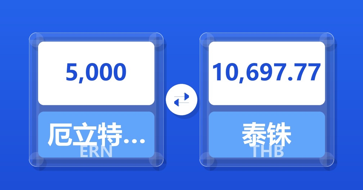 5,000厄立特里亚纳克法兑泰铢