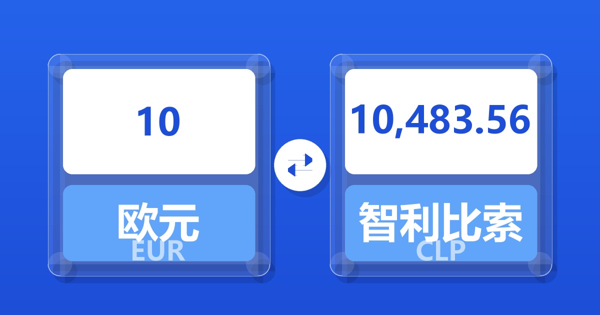 10欧元兑智利比索