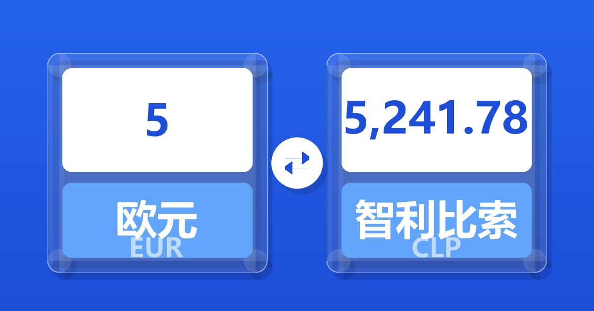 5欧元兑智利比索
