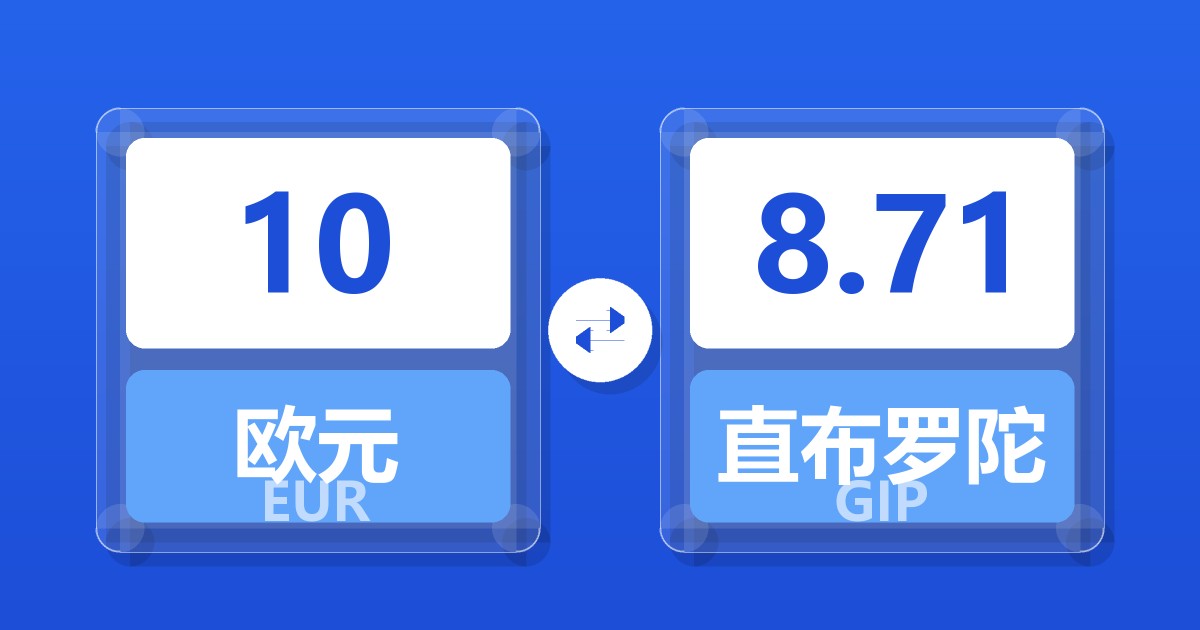 10欧元兑直布罗陀镑