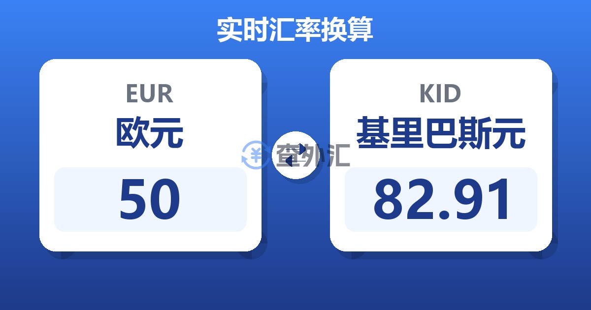 50欧元兑基里巴斯元