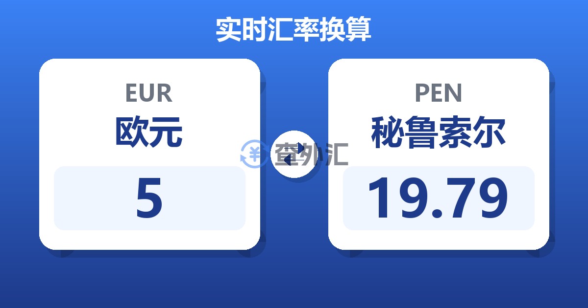 5欧元兑秘鲁索尔