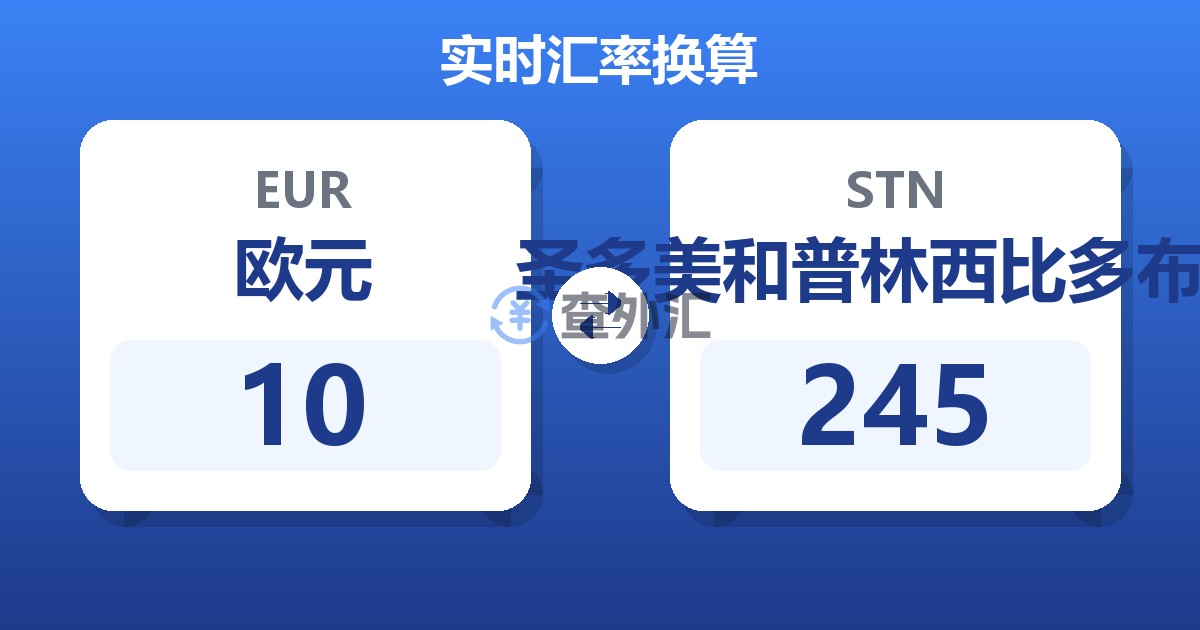 10欧元兑圣多美和普林西比多布拉