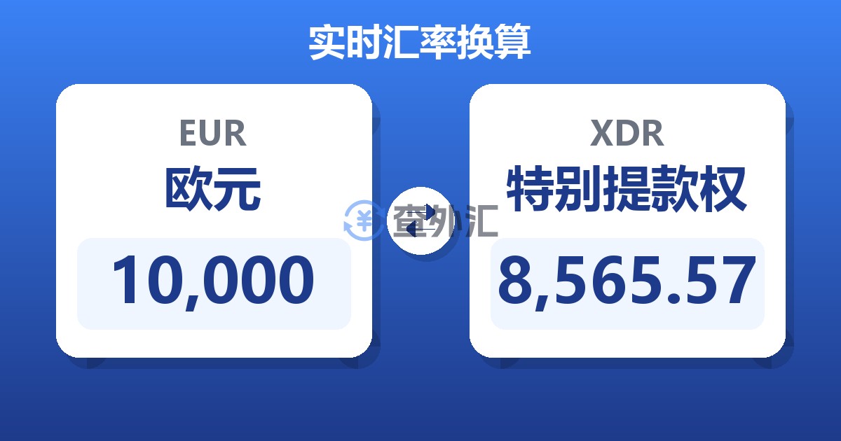 10,000欧元兑特别提款权