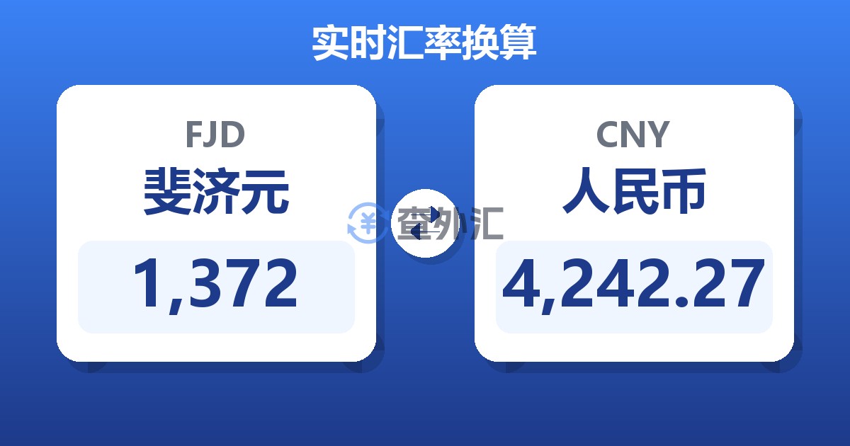 1,372斐济元兑人民币