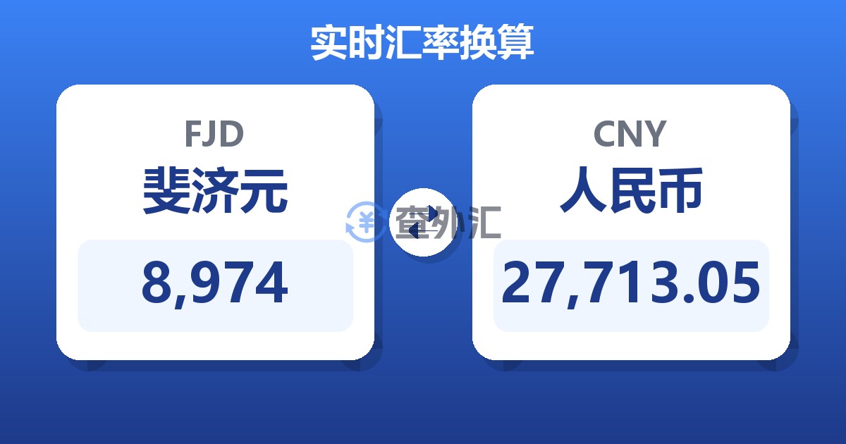 8,974斐济元兑人民币
