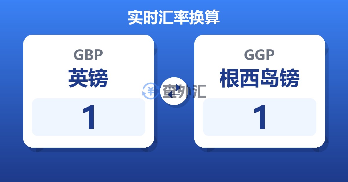 1英镑兑根西岛镑