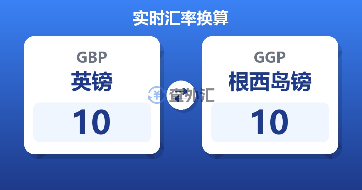 10英镑兑根西岛镑