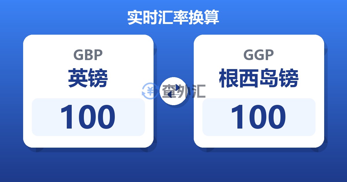 100英镑兑根西岛镑