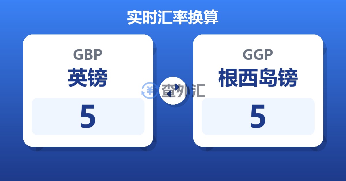 5英镑兑根西岛镑