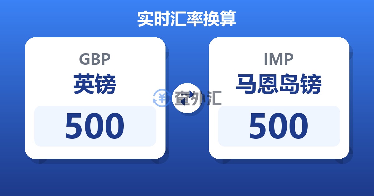 500英镑兑马恩岛镑