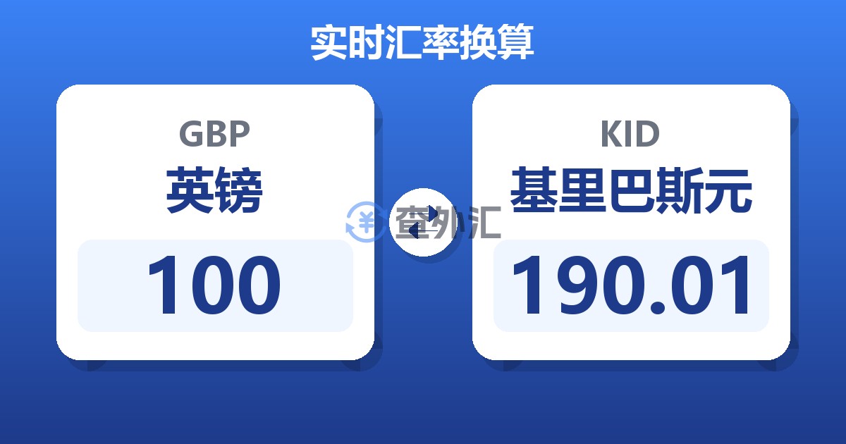 100英镑兑基里巴斯元