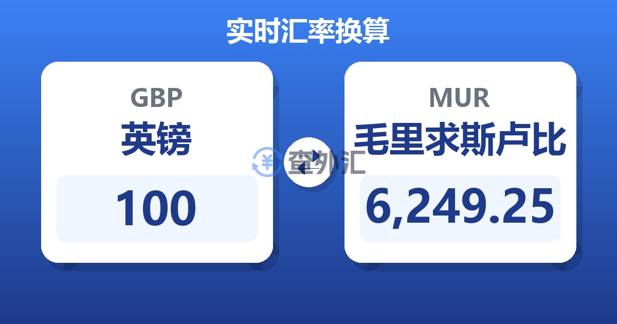 100英镑兑毛里求斯卢比