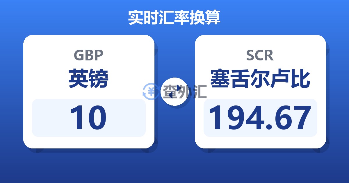 10英镑兑塞舌尔卢比