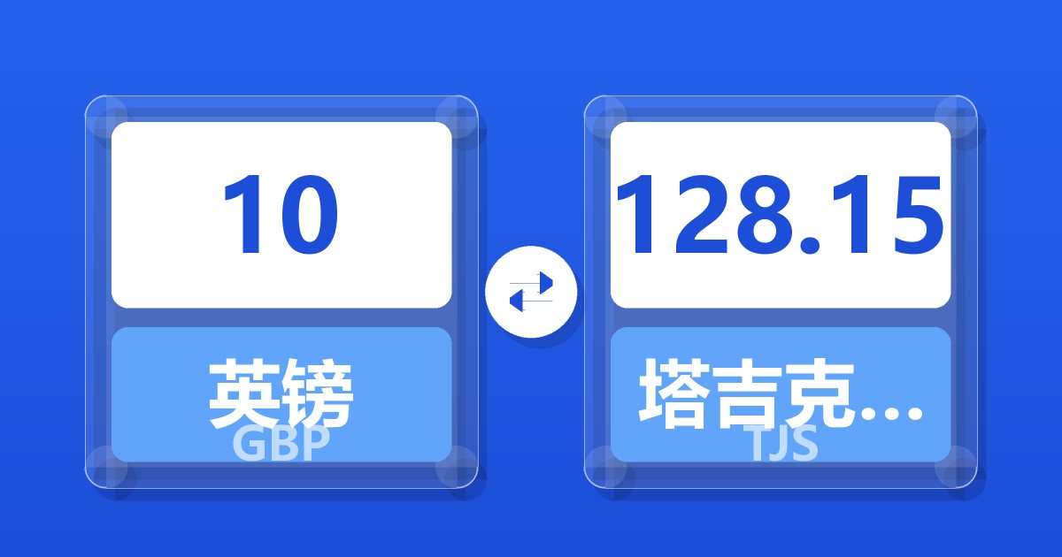 10英镑兑塔吉克斯坦索莫尼