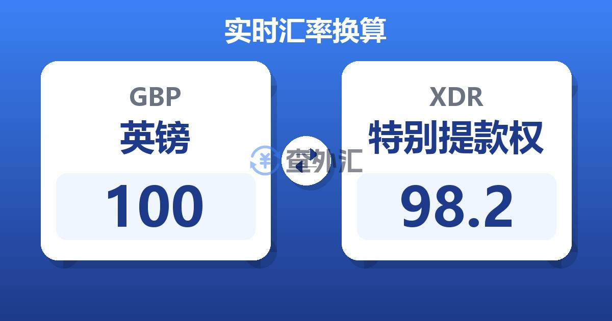 100英镑兑特别提款权