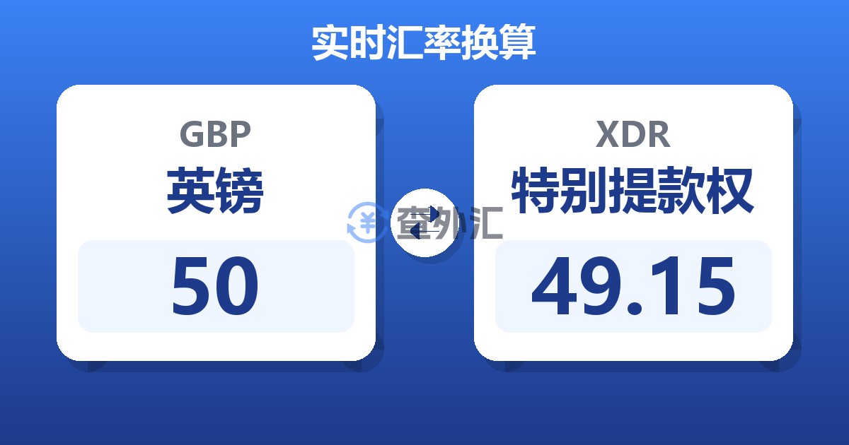 50英镑兑特别提款权
