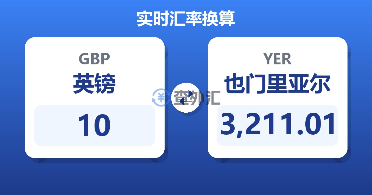 10英镑兑也门里亚尔
