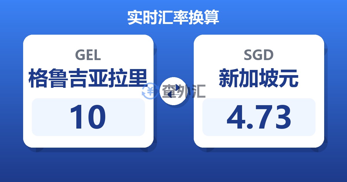 10格鲁吉亚拉里兑新加坡元