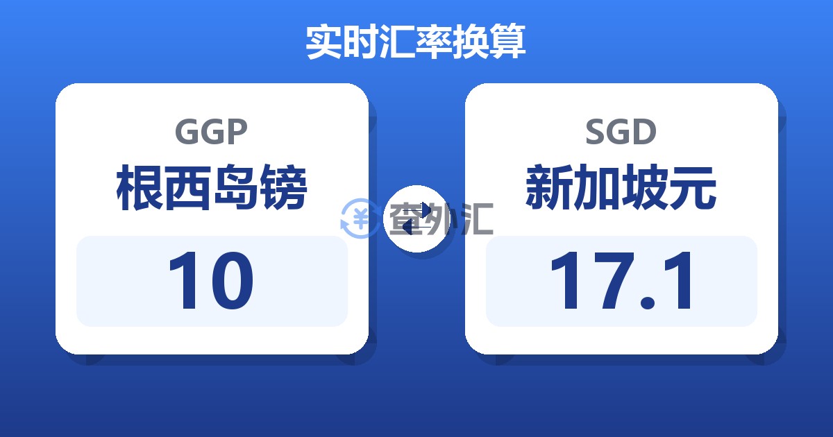 10根西岛镑兑新加坡元