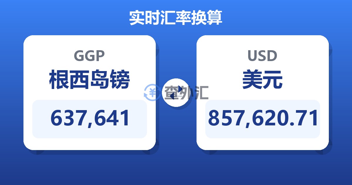 637,641根西岛镑兑美元
