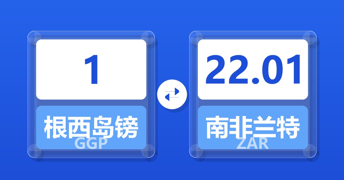 1根西岛镑兑南非兰特