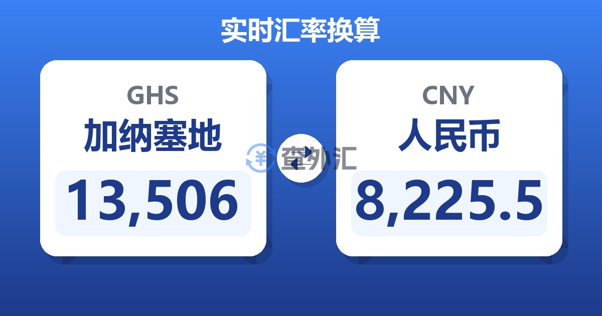 13,506加纳塞地兑人民币