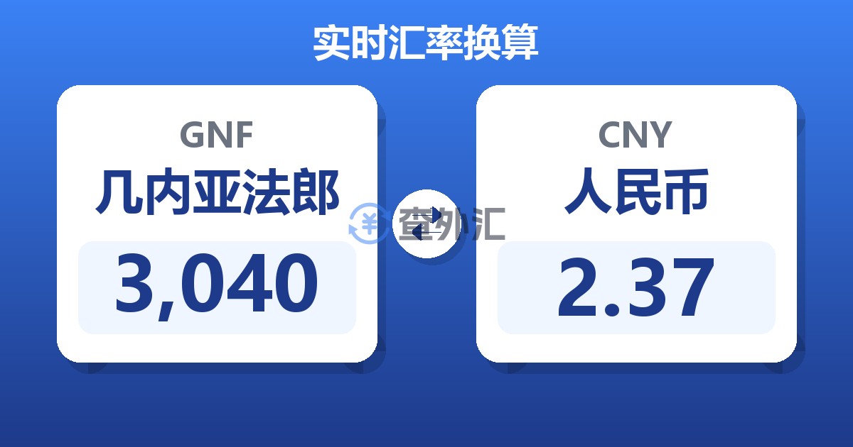 3,040几内亚法郎兑人民币