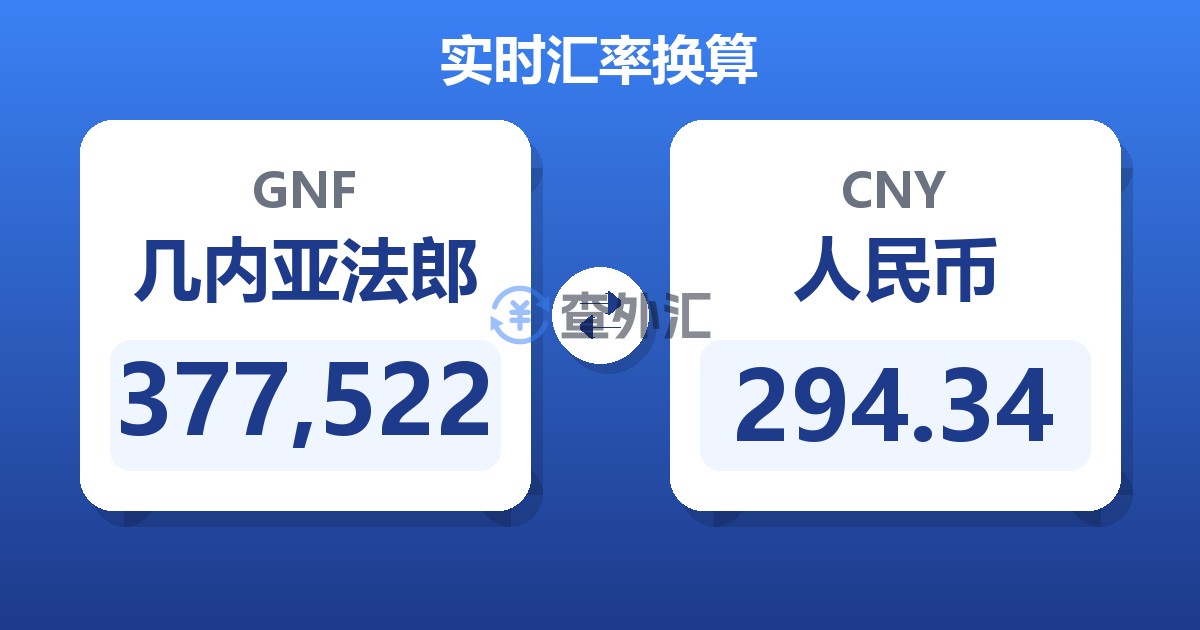377,522几内亚法郎兑人民币