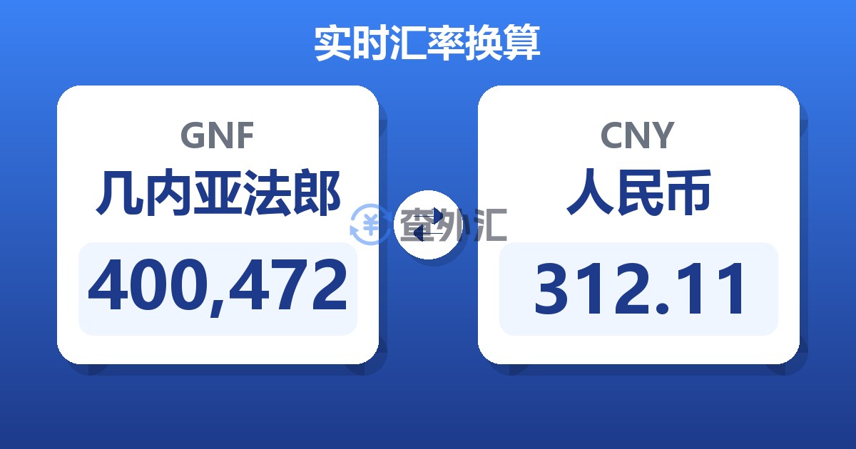 400,472几内亚法郎兑人民币