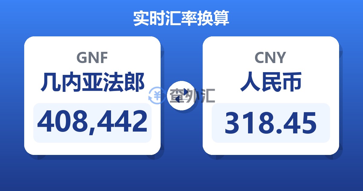 408,442几内亚法郎兑人民币