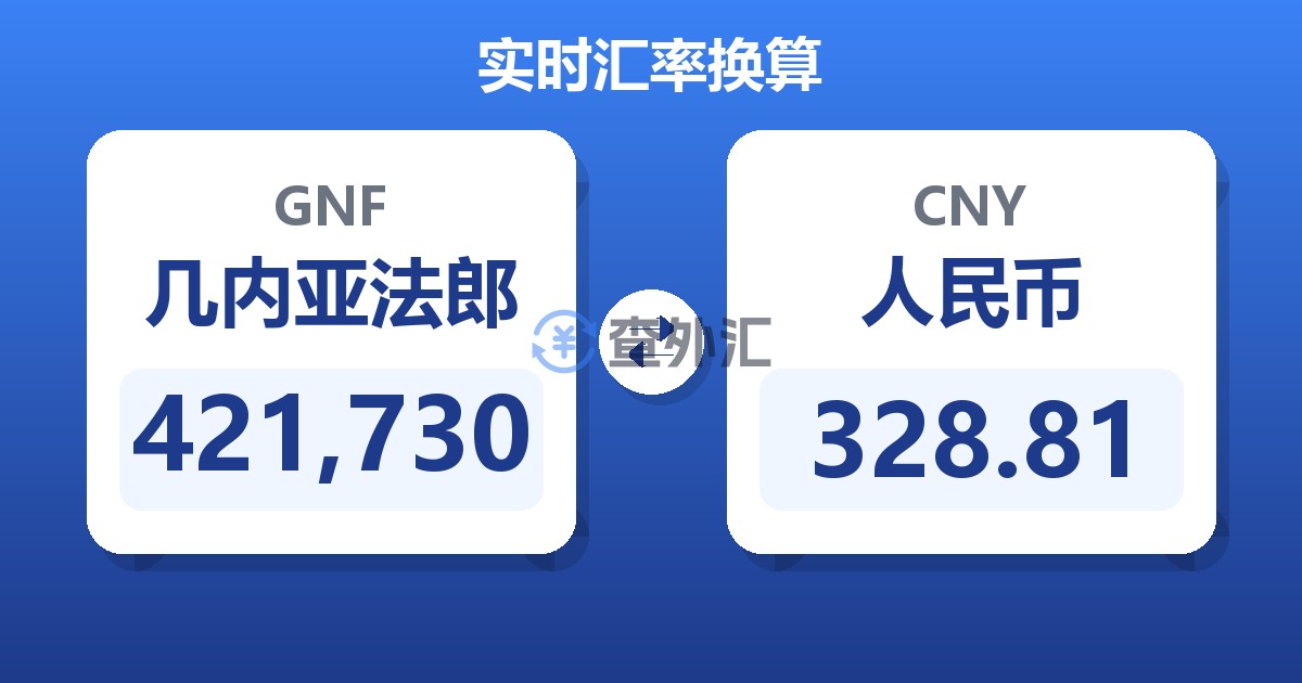 421,730几内亚法郎兑人民币