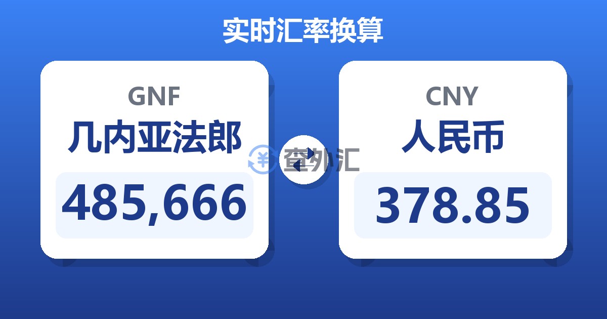 485,666几内亚法郎兑人民币