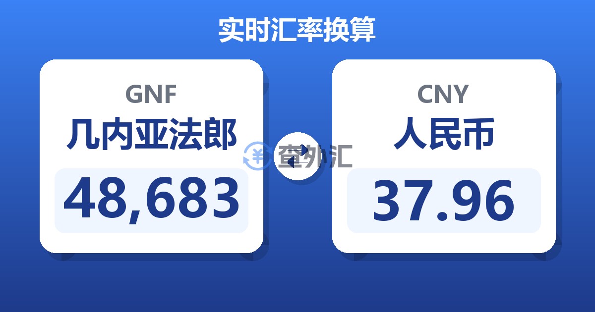 48,683几内亚法郎兑人民币