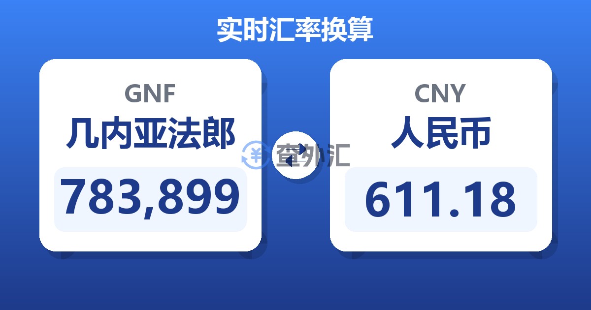 783,899几内亚法郎兑人民币