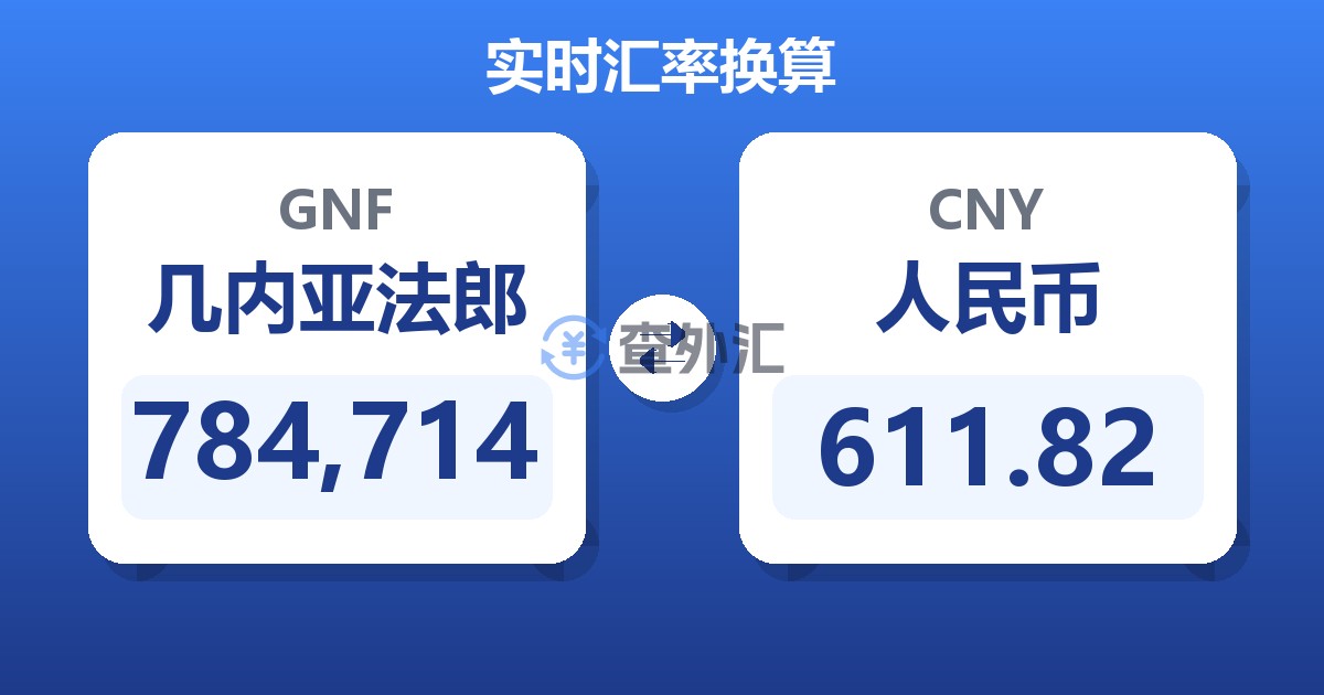 784,714几内亚法郎兑人民币