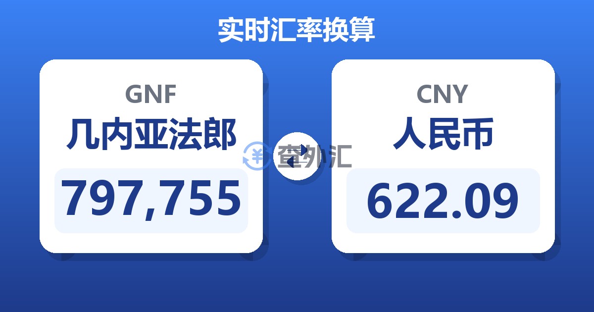 797,755几内亚法郎兑人民币