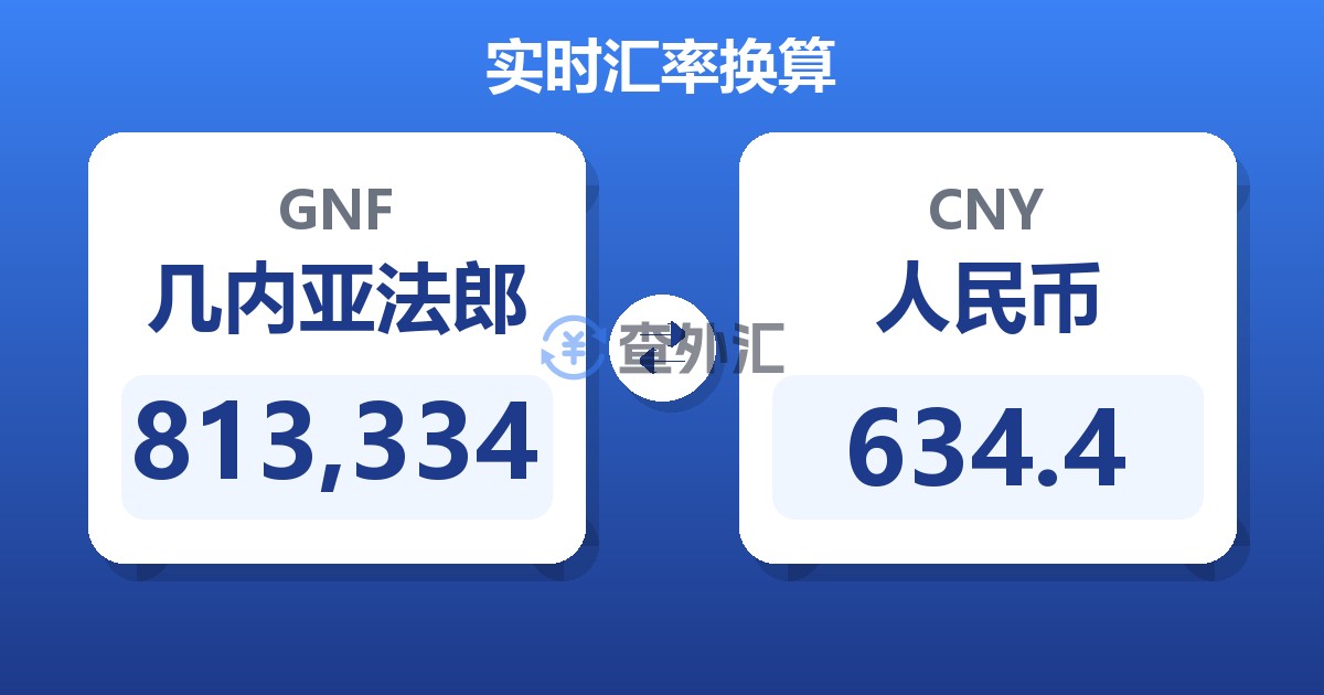 813,334几内亚法郎兑人民币