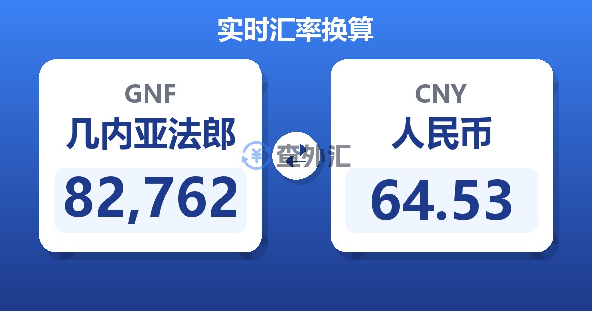 82,762几内亚法郎兑人民币