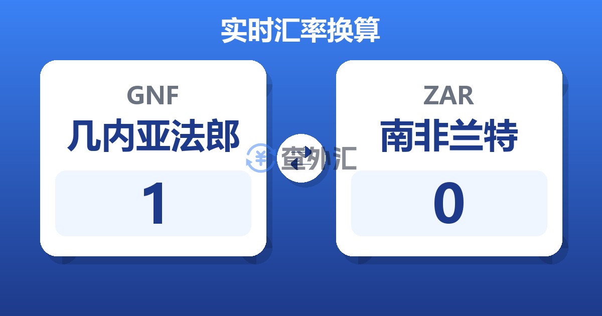 1几内亚法郎兑南非兰特