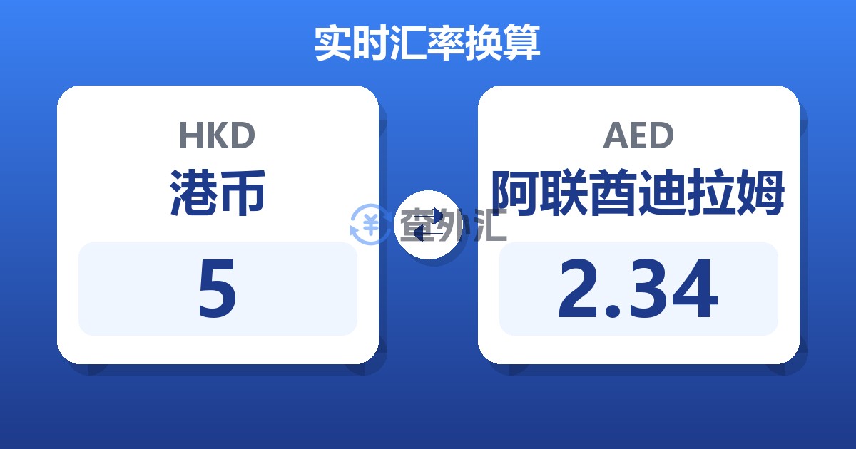 5港币兑阿联酋迪拉姆